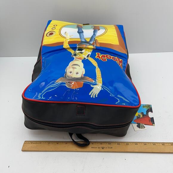 Disney Toy Story 2 Woody Bullseye Kids School Back Pack 100% PVC Book Bag New - Picture 12 of 14
